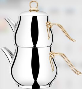 LİNDA MAXİ ÇAYDANLIK TAKIMI GOLD KULP*8